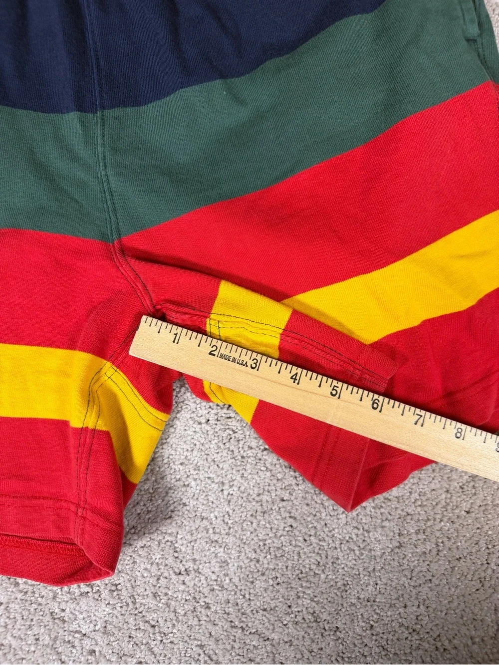 J Crew Multi-colored Striped Colorblock Sweat Shorts Men’s Size Small